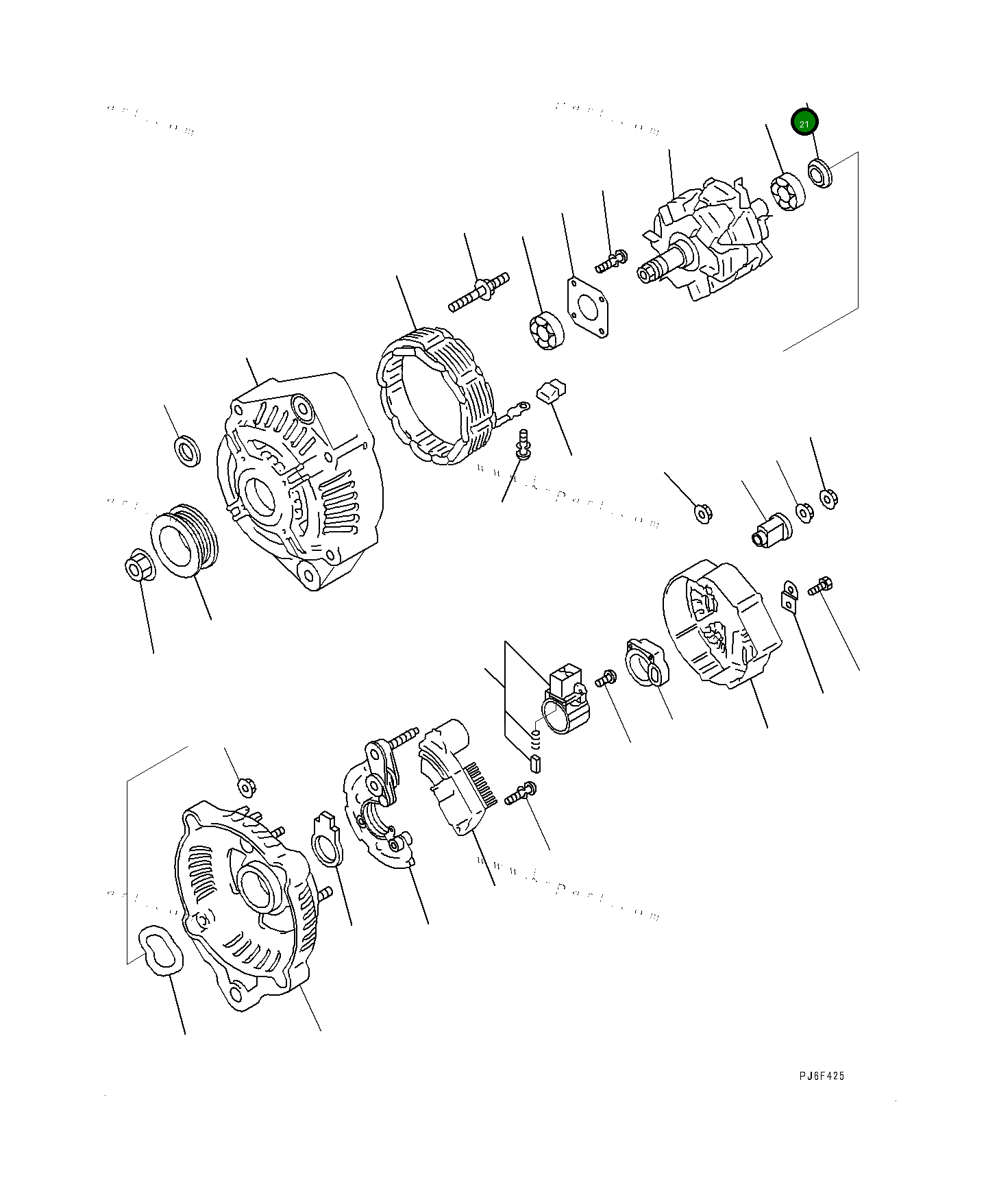 Крышка ND0215060070  Komatsu