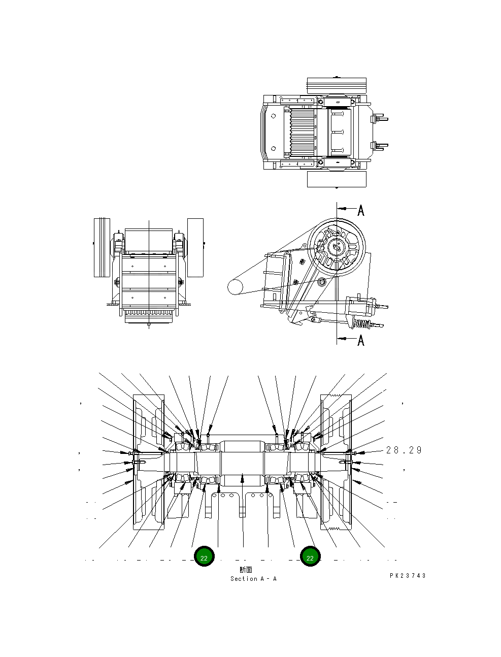 Подшипник KHJC-62301-3 Komatsu