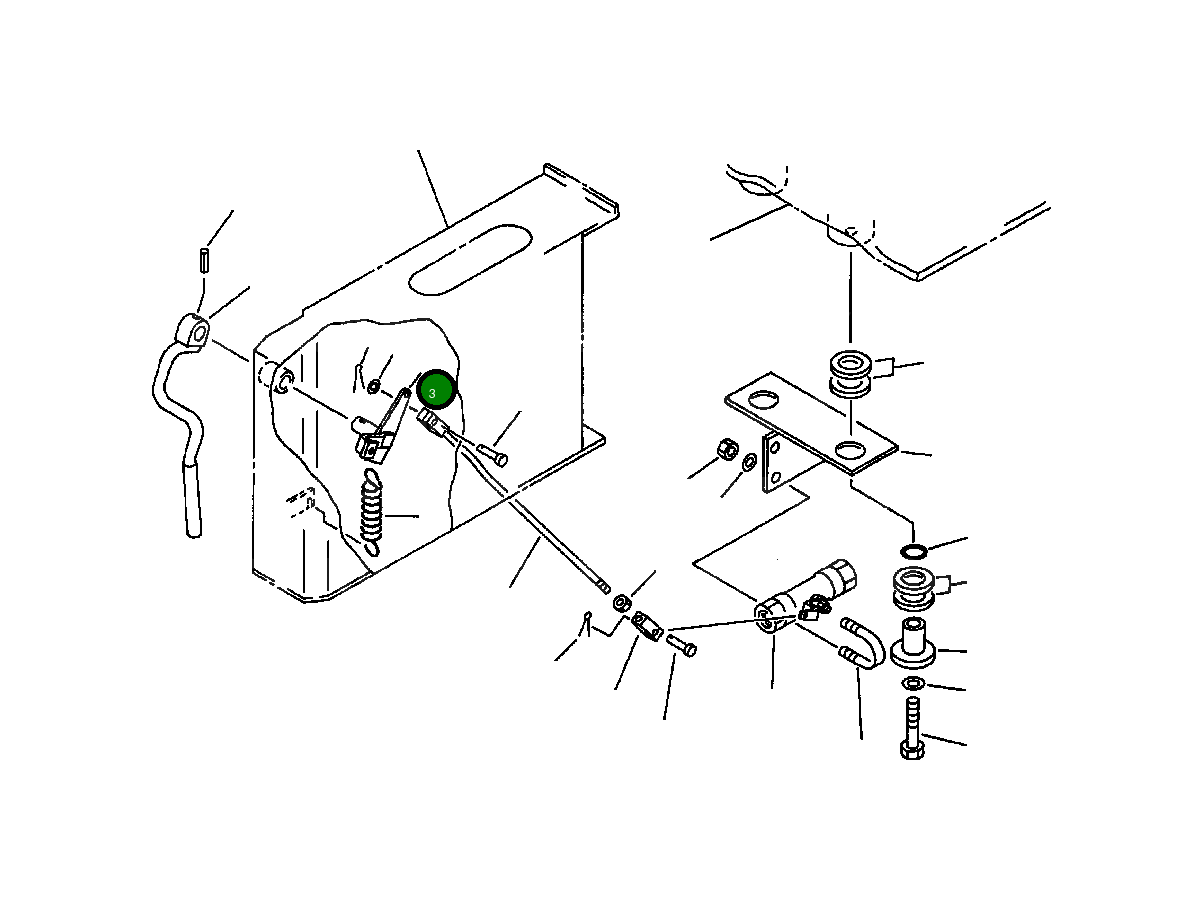 Рычаг 20Y-43-53141 Komatsu
