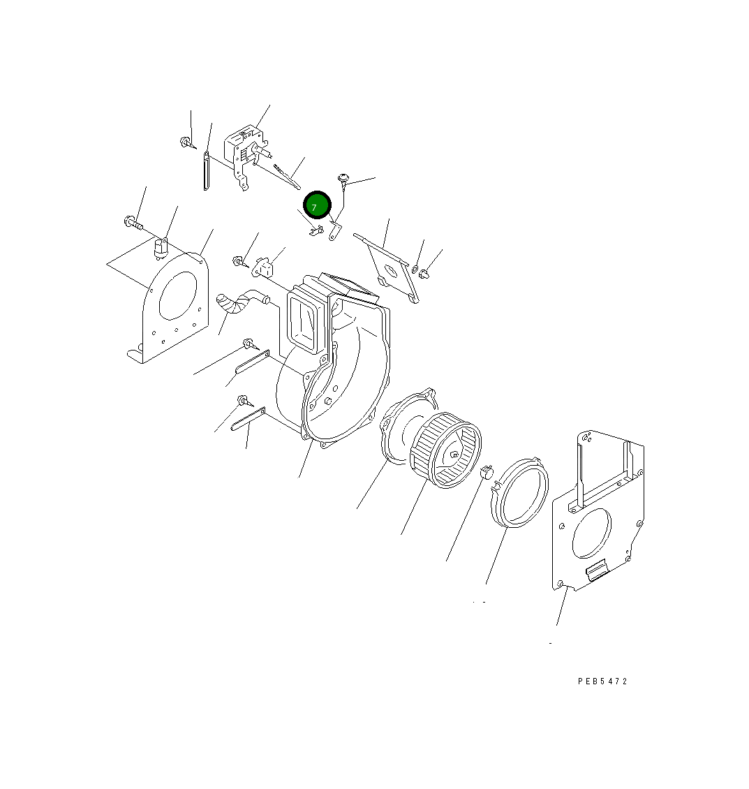 Рычаг ND017732-3721 Komatsu