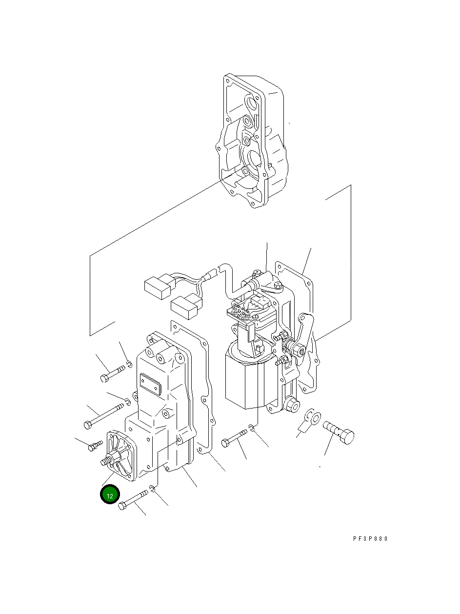 Крышка DK159564-3020 Komatsu