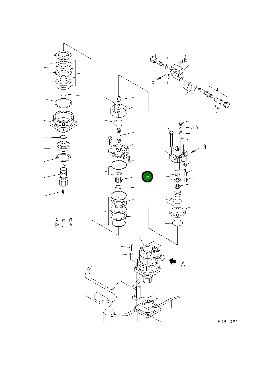Подшипник YM172175-73810 Komatsu