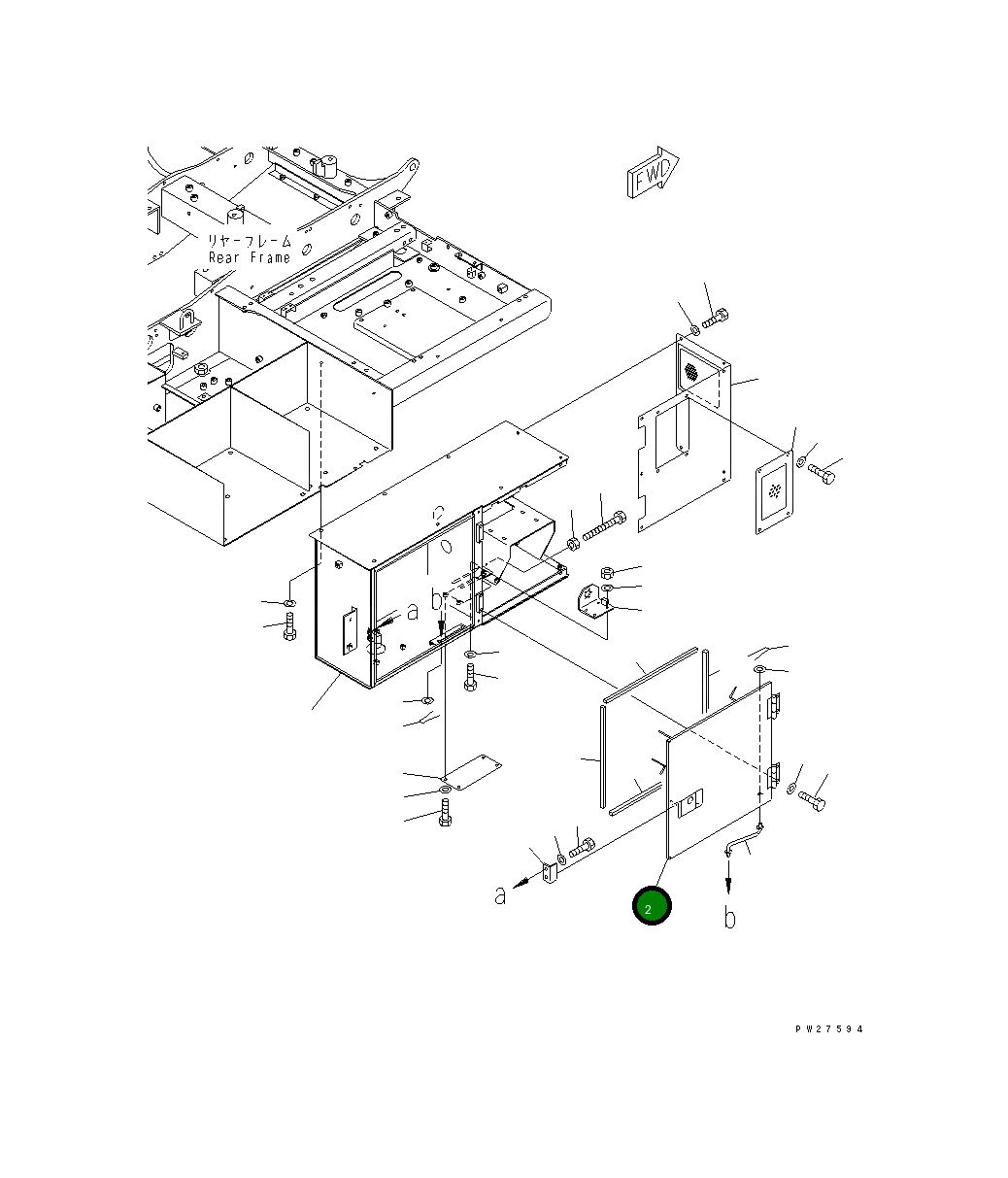 Крышка 8255-68-1530  Komatsu