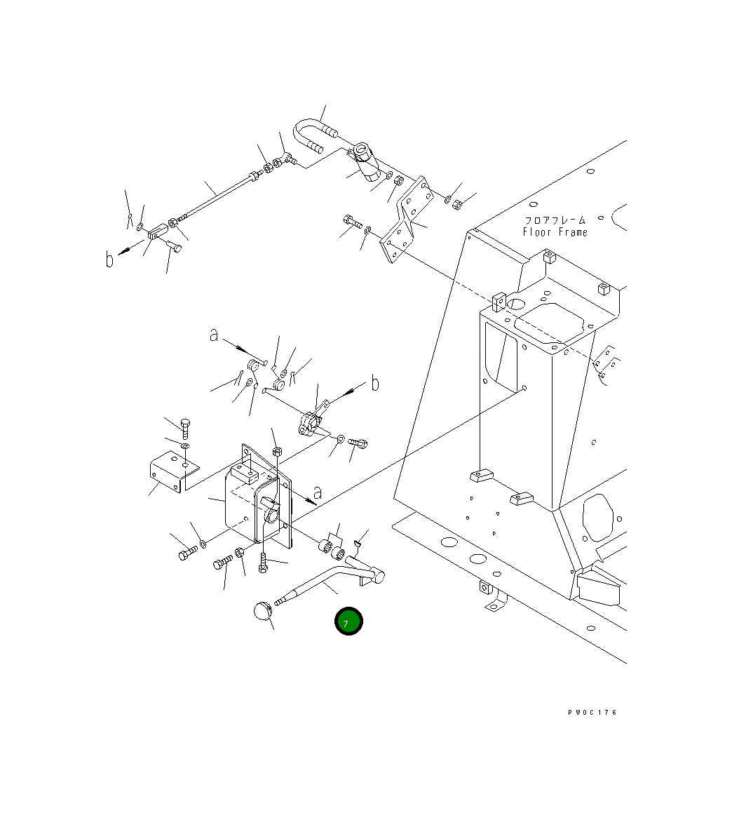 Рычаг 11Y-43-12221 Komatsu
