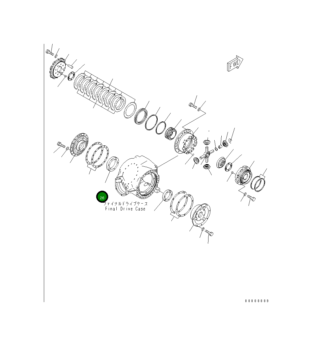 Подшипник 23B-22-31780  Komatsu