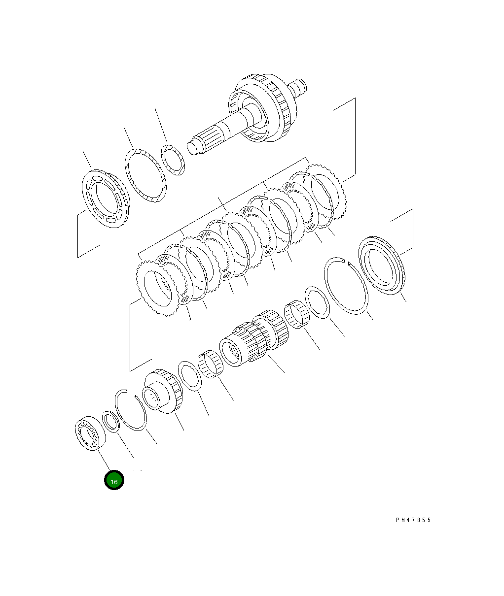 Подшипник 714-13-19340 Komatsu
