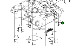 Крышка 22P-54-12970 Komatsu