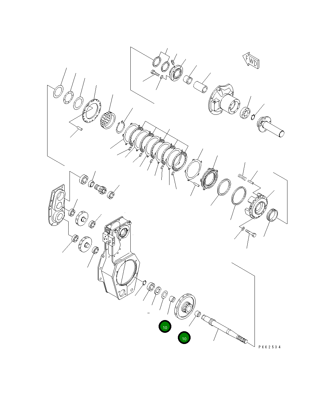 Подшипник 566-15-19120 Komatsu