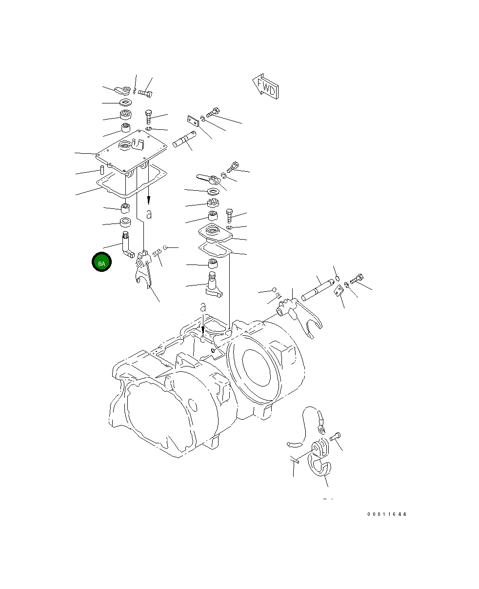 Рычаг 101-Z61-2551 Komatsu