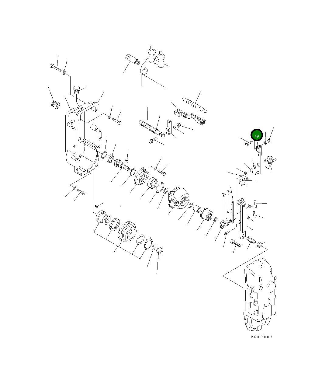 Рычаг DK154401-3920 Komatsu