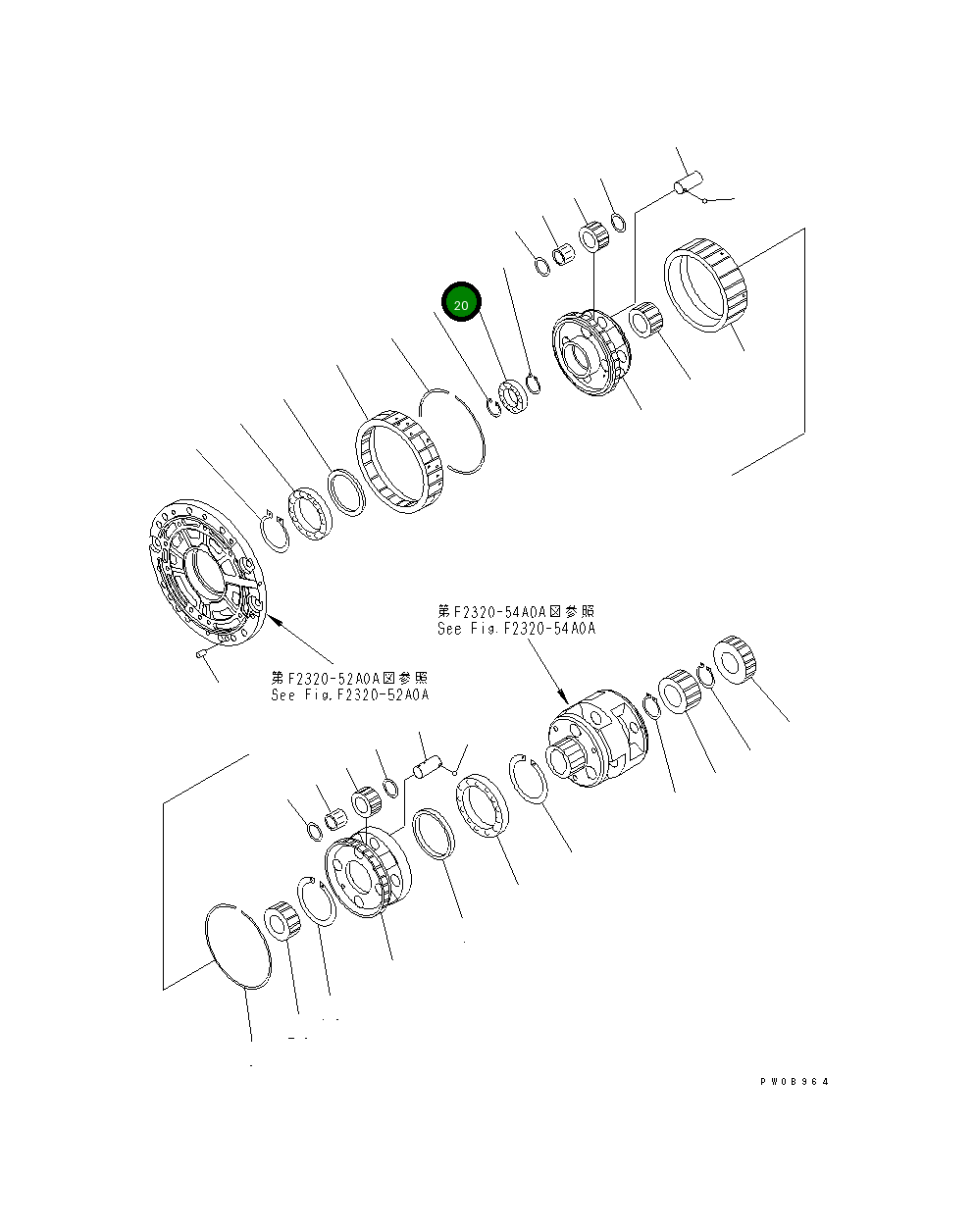 Подшипник 14X-15-29610 Komatsu
