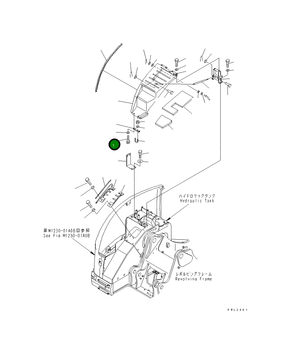Крышка 22U-54-17660  Komatsu