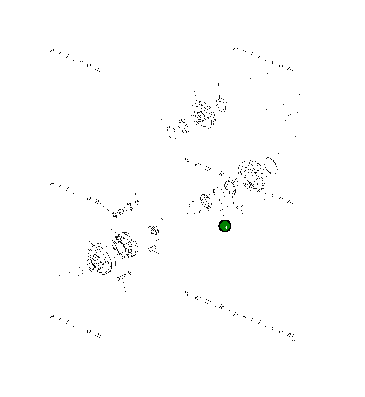 Подшипник 418-17-59320  Komatsu