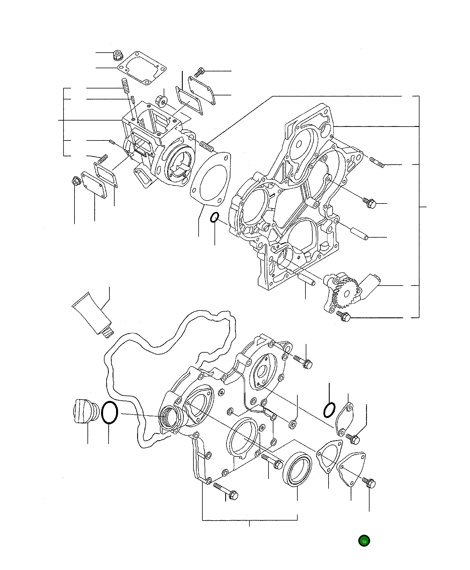 Крышка YM119624-01740  Komatsu