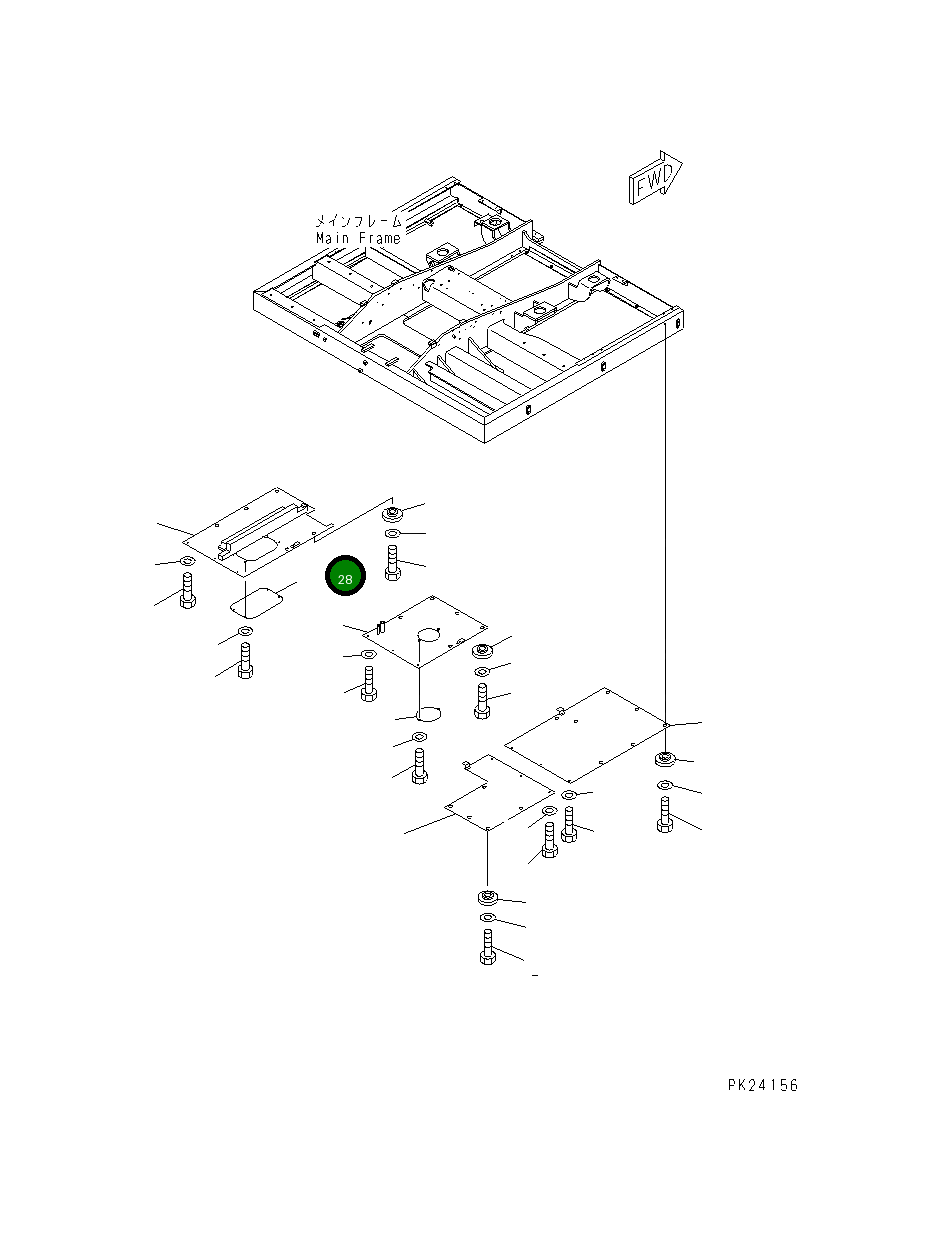 Крышка 8248-54-2160 Komatsu