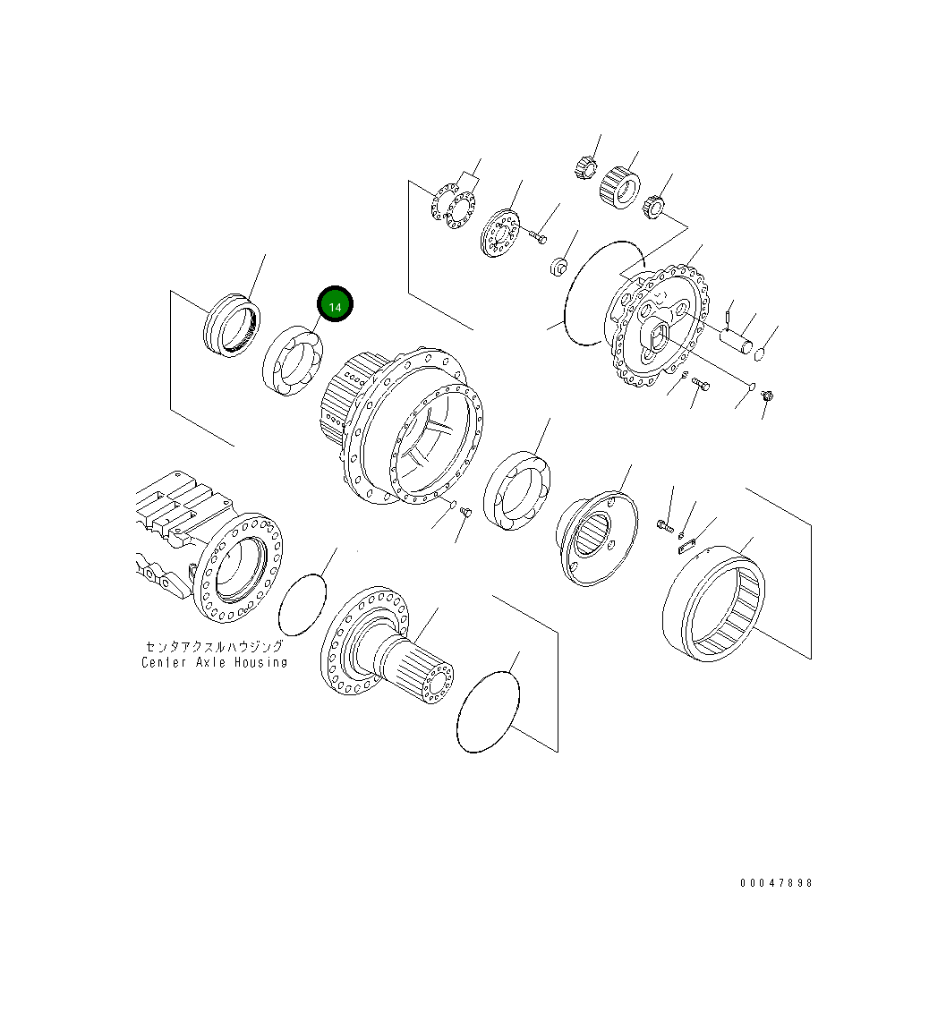 Подшипник 56D-22-22340 Komatsu