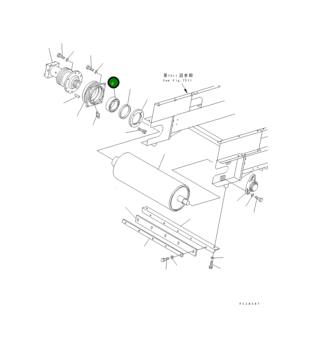 Подшипник 8233-75-3450 Komatsu