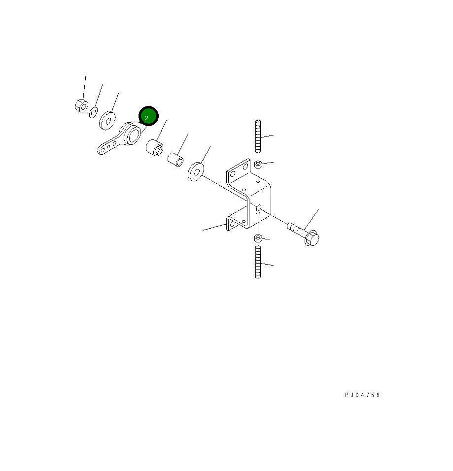 Рычаг 6212-86-9221 Komatsu