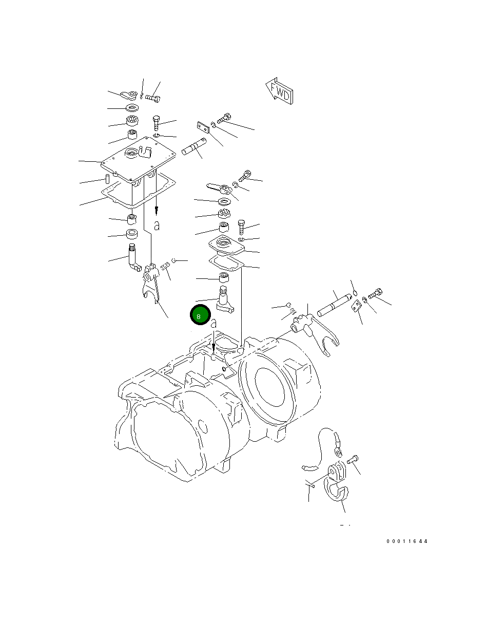 Рычаг 114-Z60-2720 Komatsu