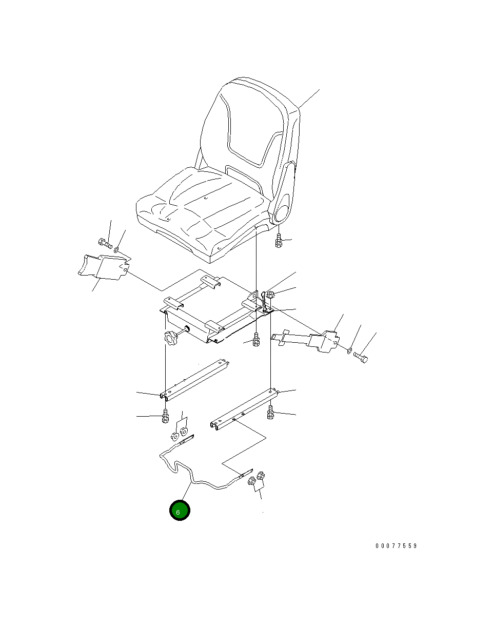 Рычаг 22M-57-21480 Komatsu