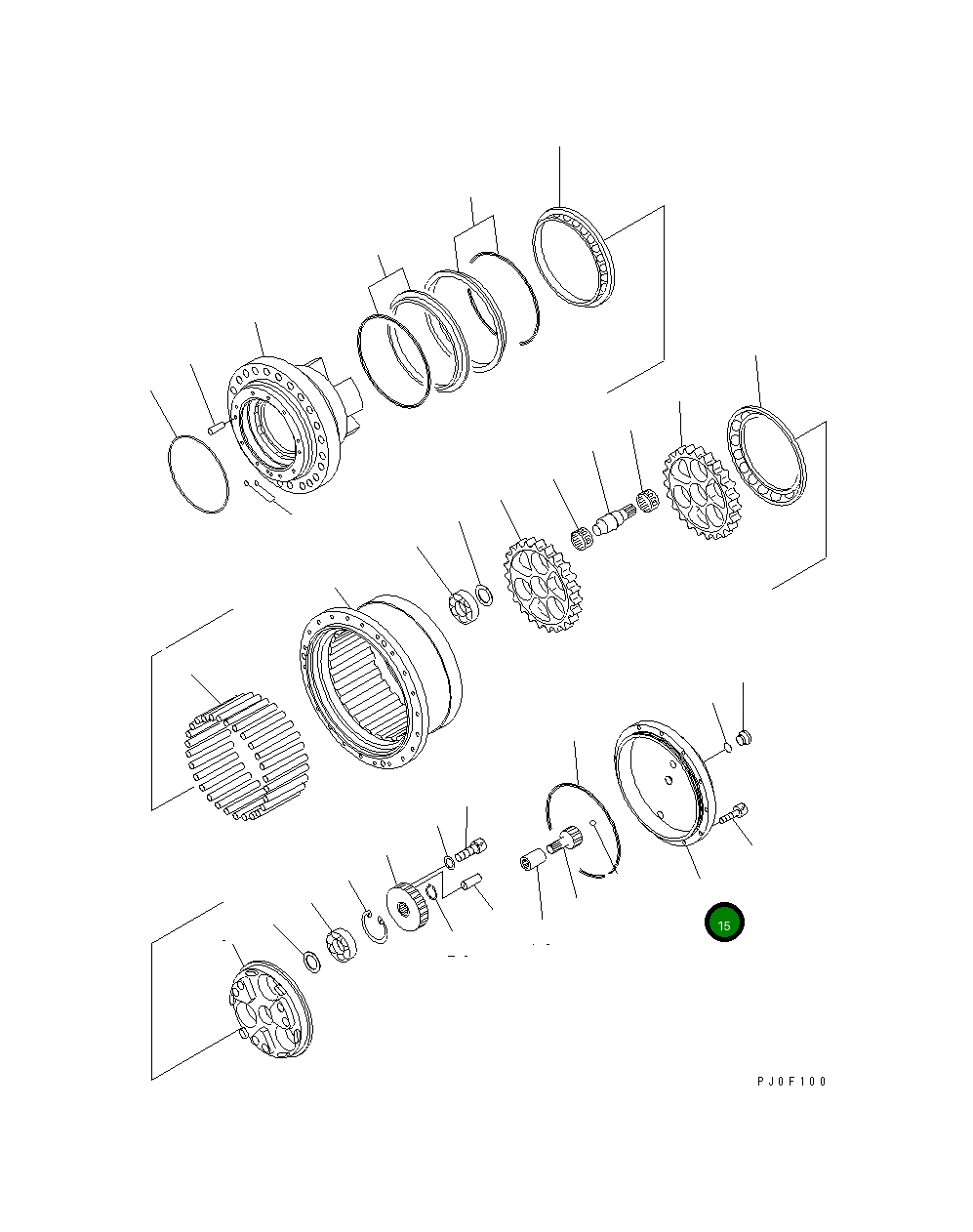 Крышка TZ481B1008-01 Komatsu