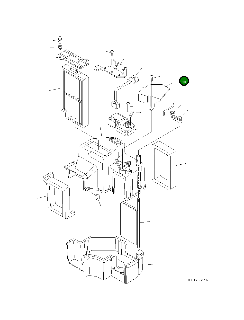 Крышка DK534462-1801 Komatsu