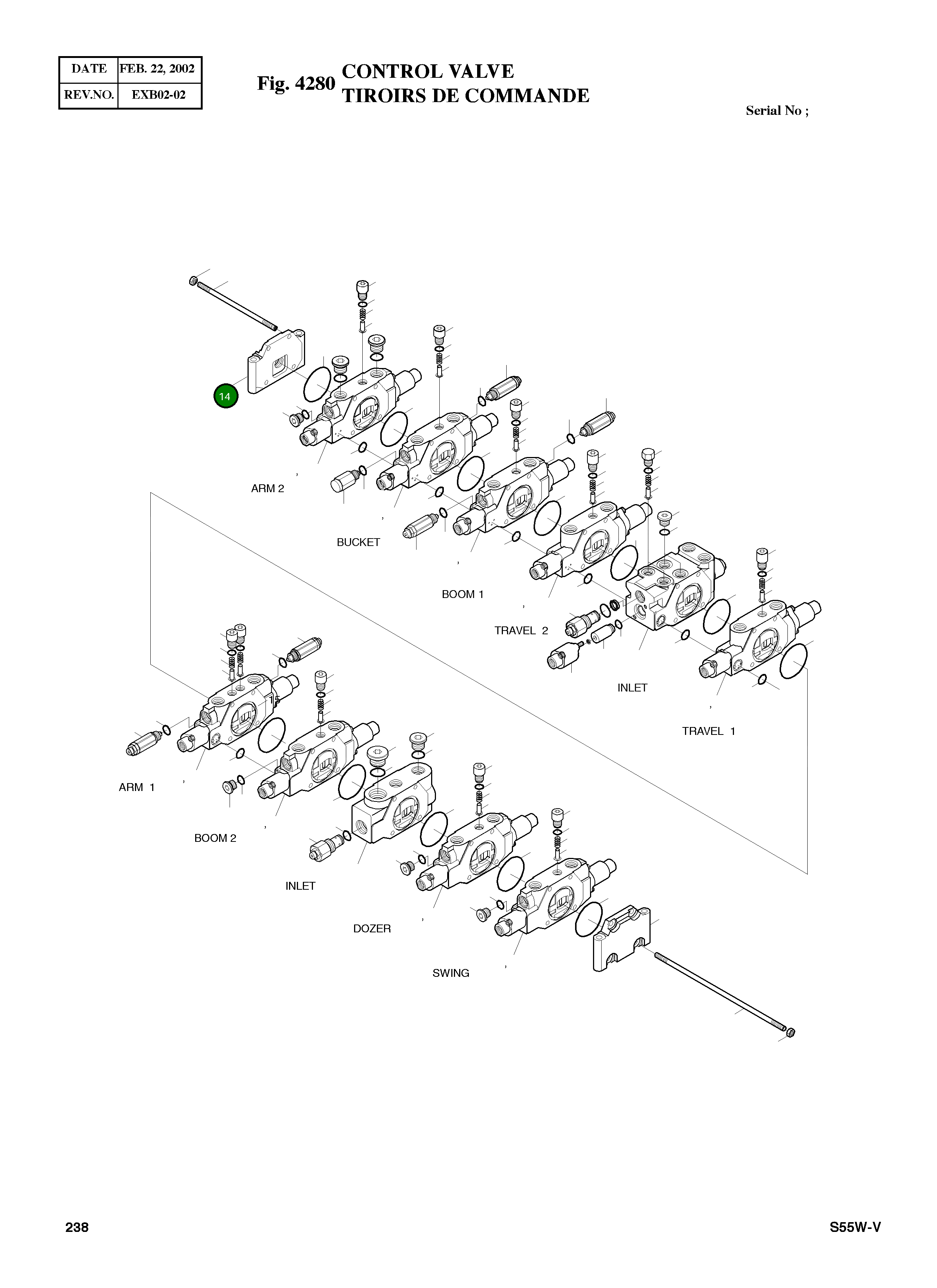 Крышка, END 2-01-942 Komatsu