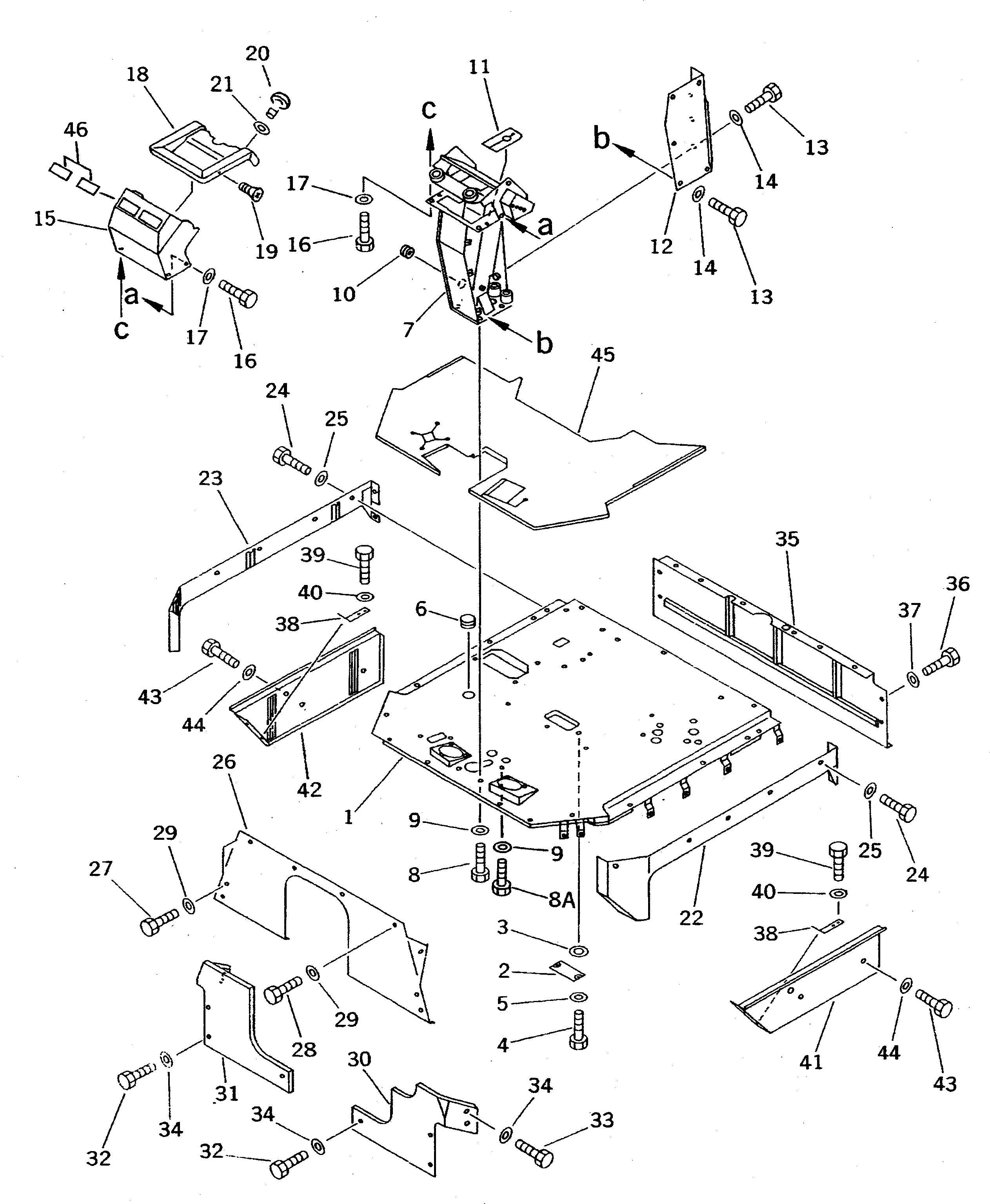 Крышка 427-54-12261  Komatsu