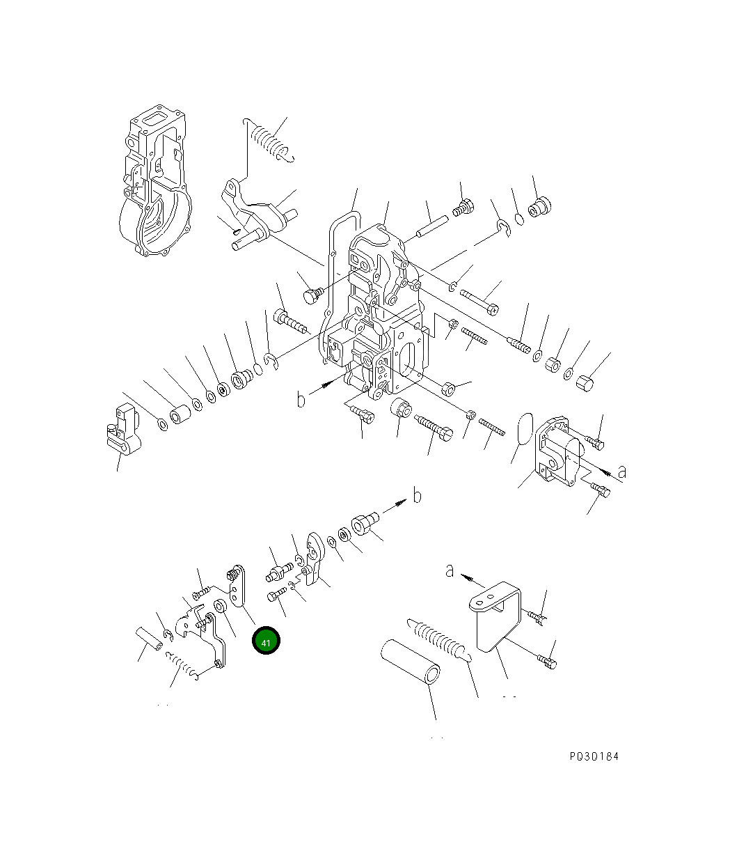 Рычаг DK154386-6620 Komatsu