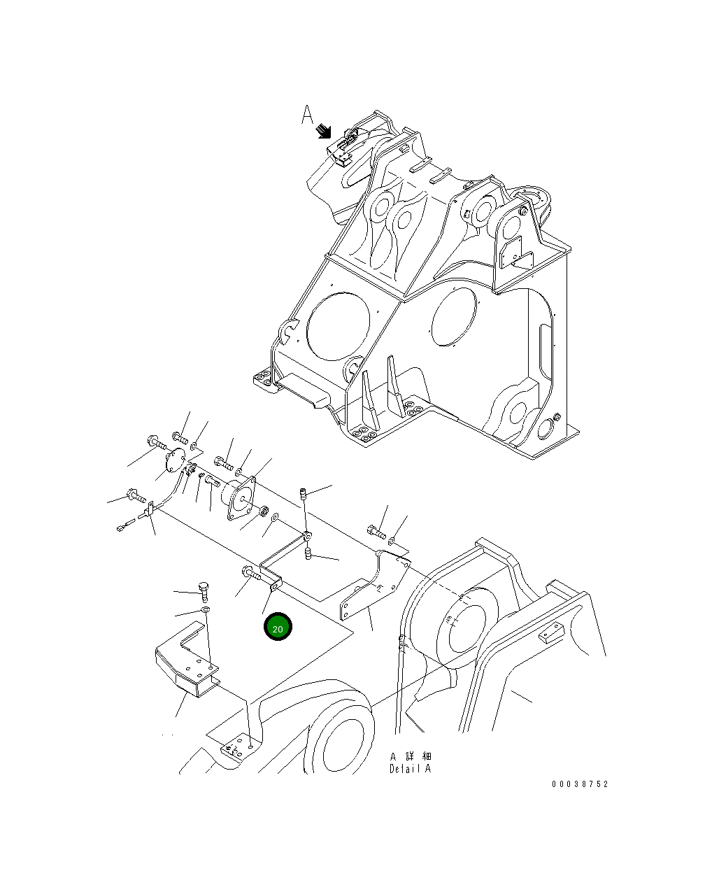 Рычаг 427-43-28221 Komatsu