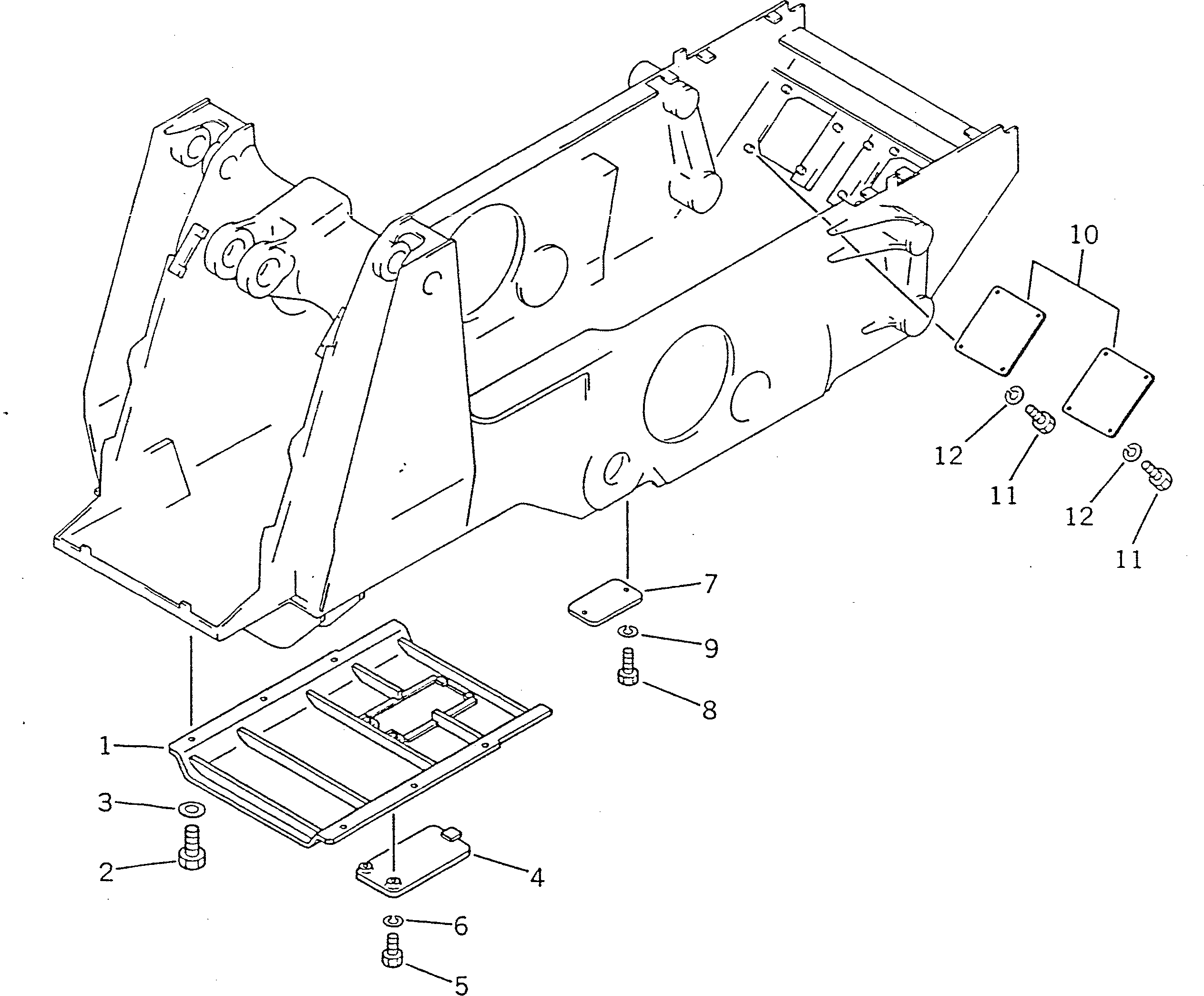 Крышка 142-54-15150 Komatsu