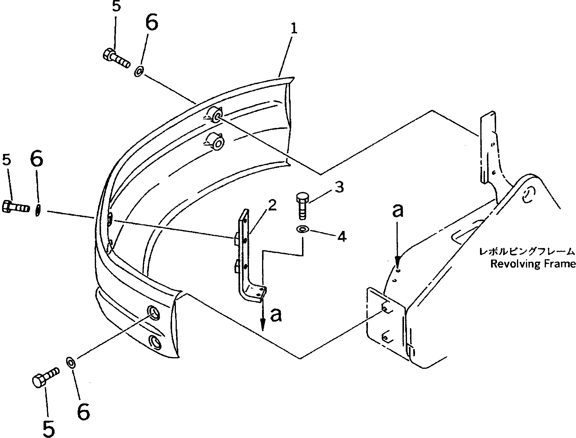 Крышка 21U-46-21421 Komatsu
