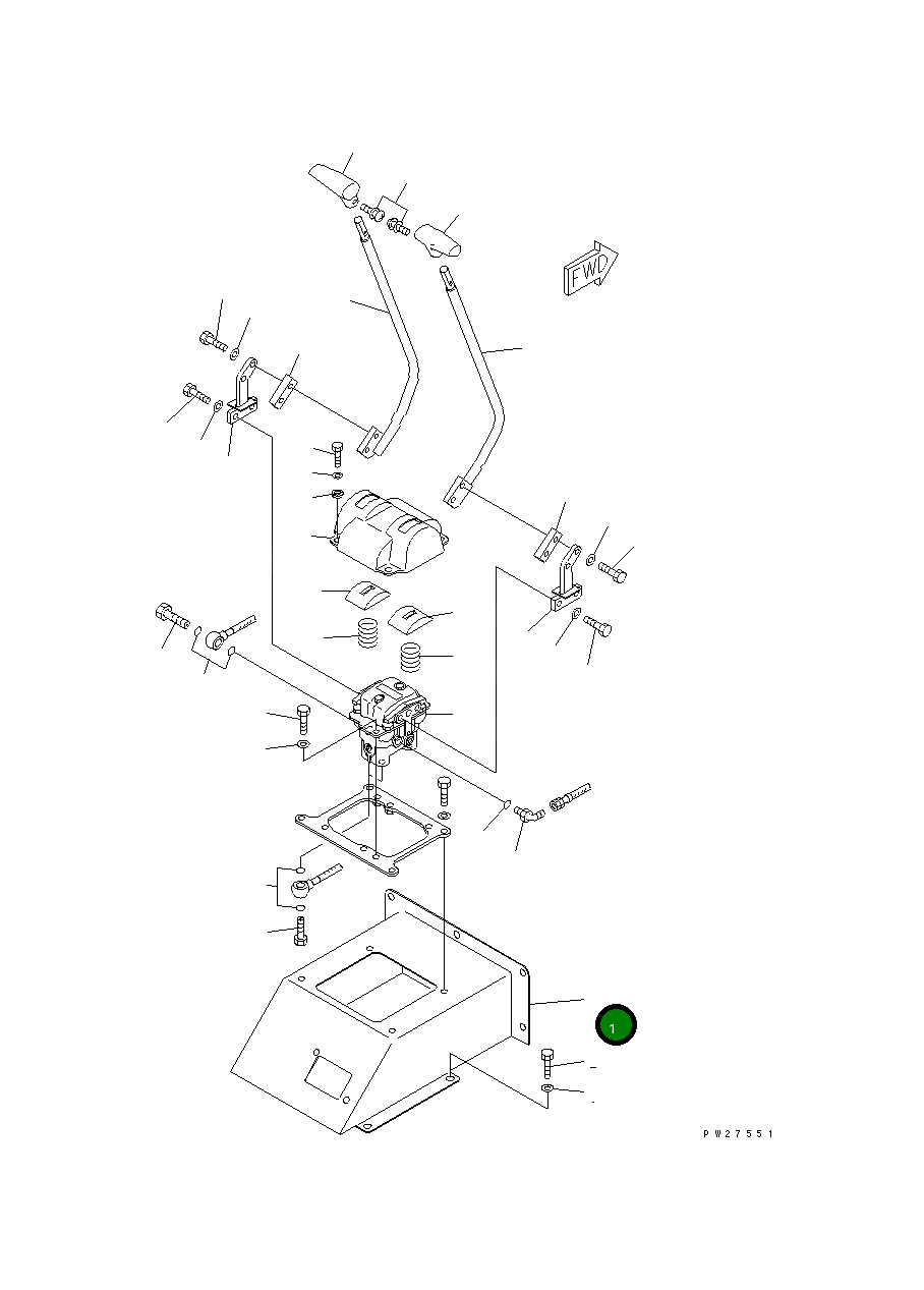 Крышка 8255-43-1110  Komatsu