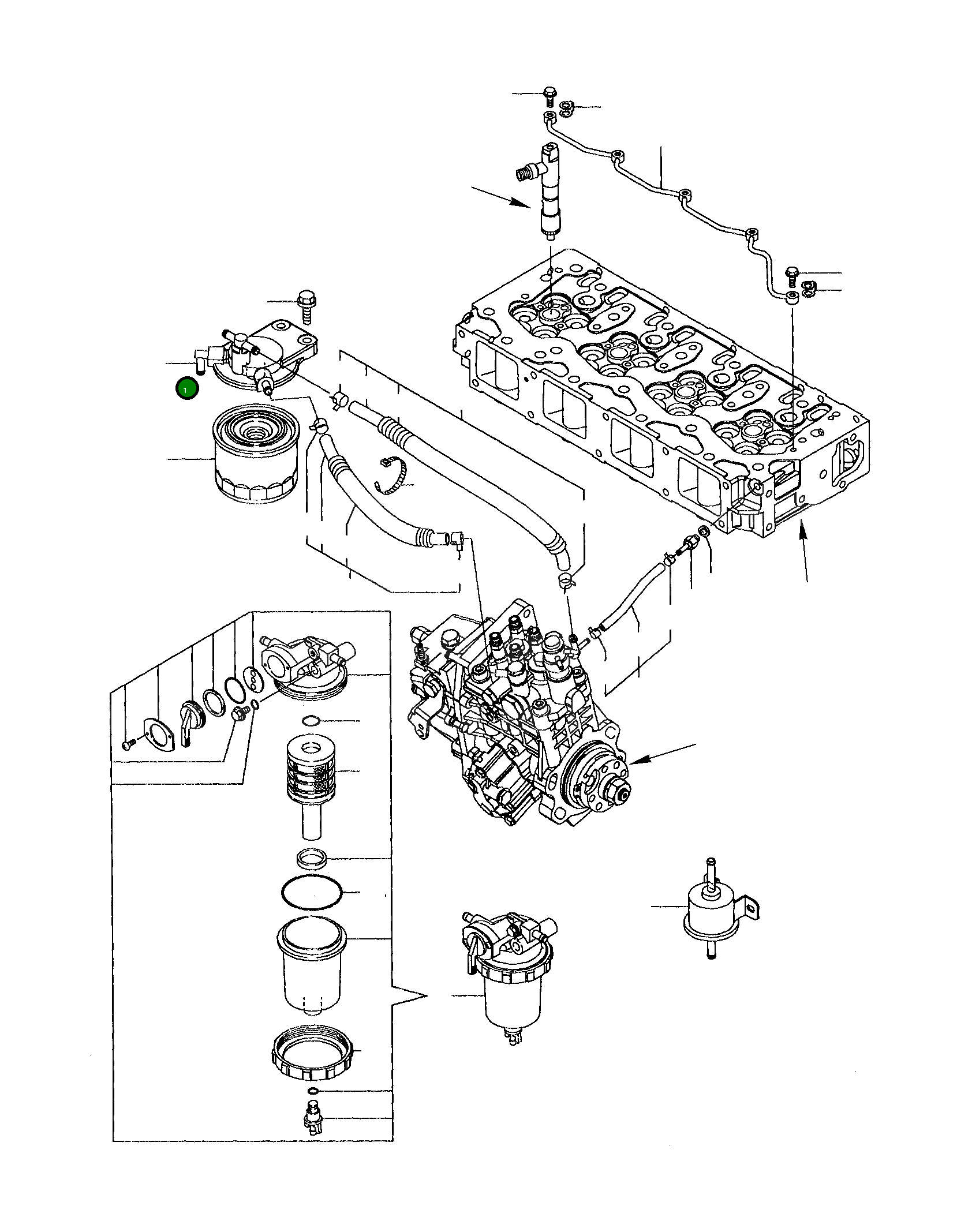 Крышка YM129004-55612  Komatsu
