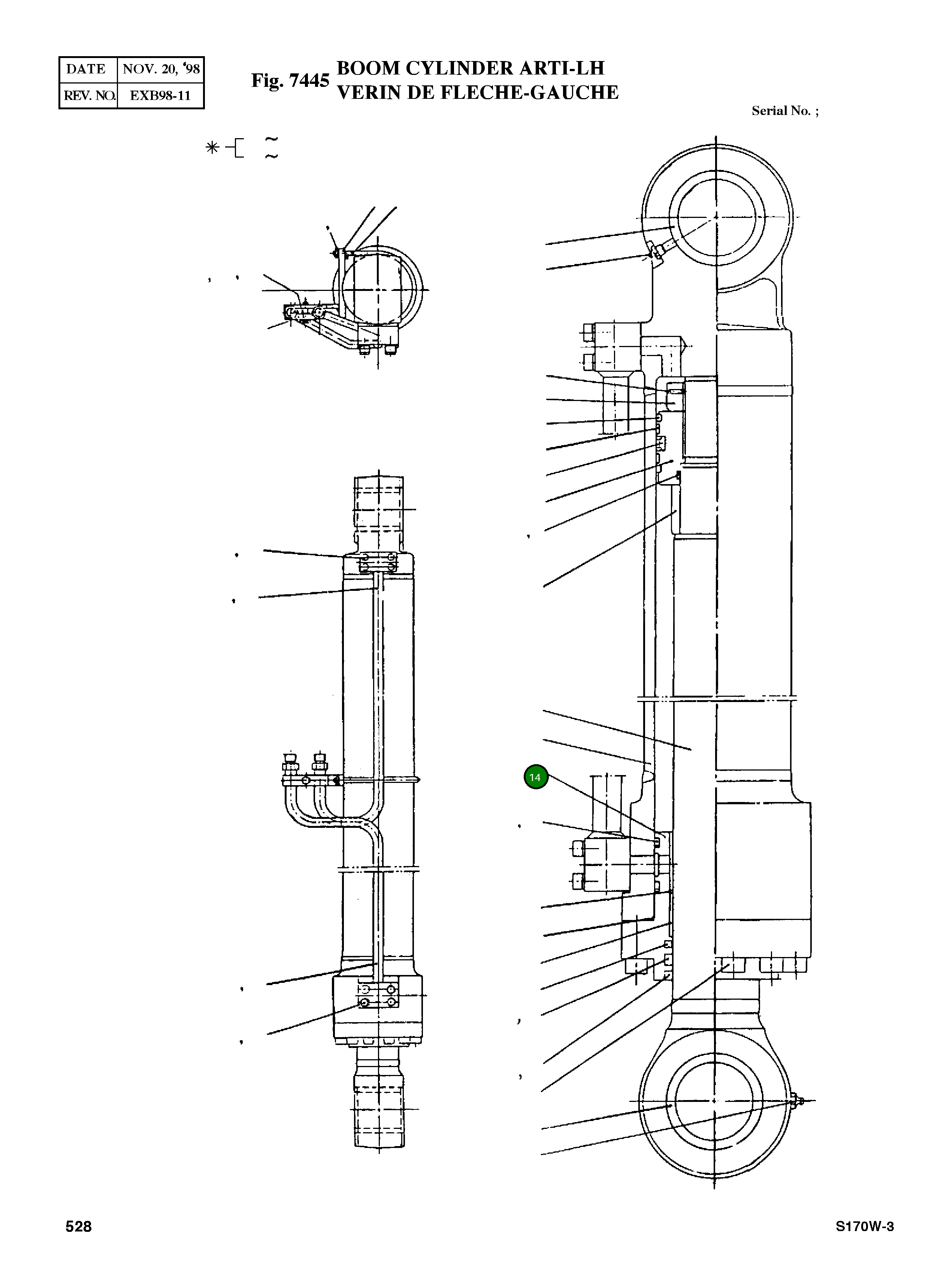 Крышка, ROD 03B868-1 Komatsu