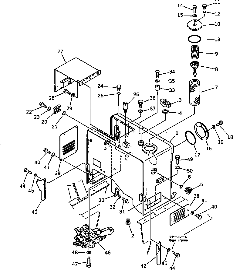 Крышка 418-60-15171 Komatsu
