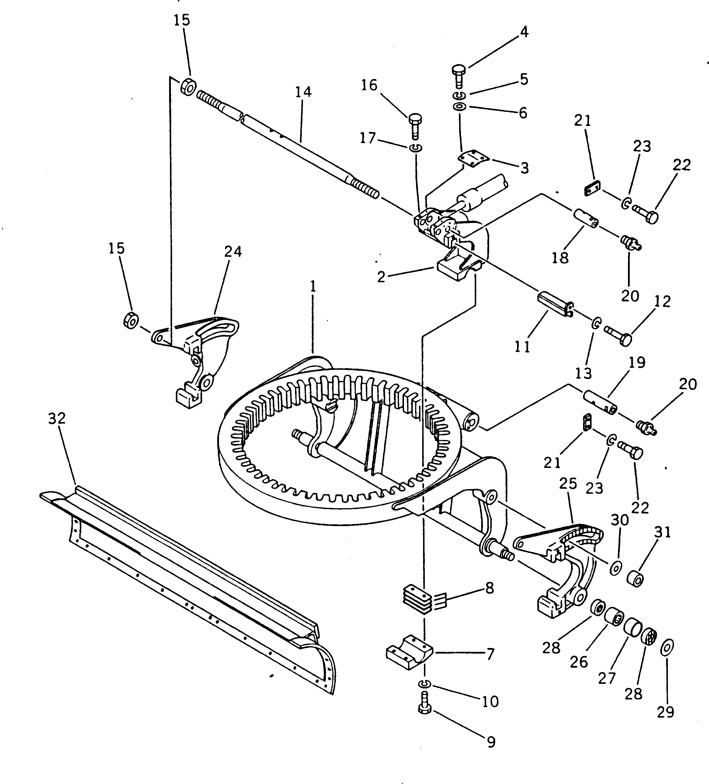 Отвал (модифицированные детали) 233-735-1230 Komatsu