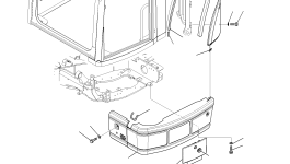 Крышка 22L-54-28920 Komatsu