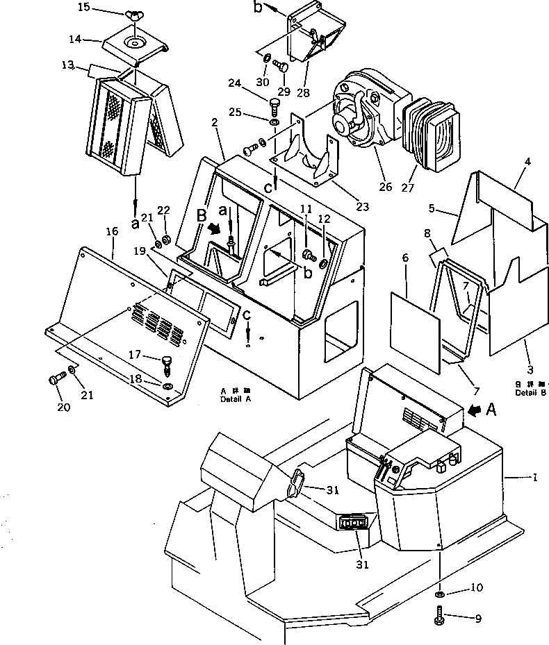 Крышка 419-54-12761  Komatsu