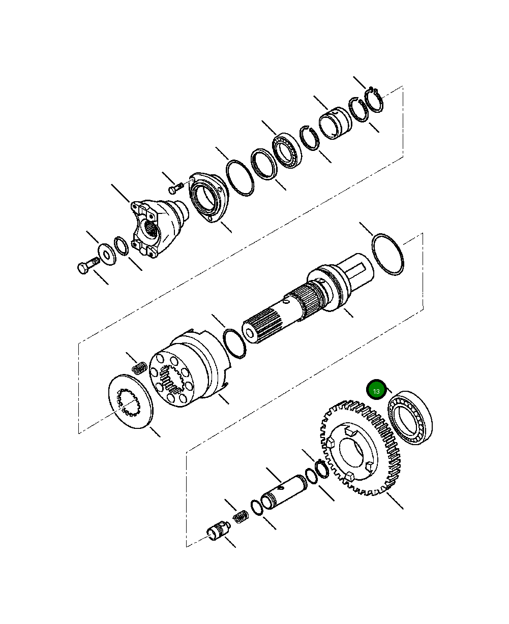 Подшипник CA0025829 Komatsu