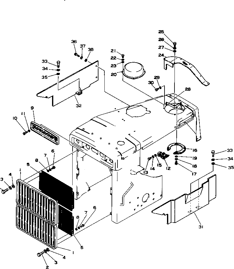 Крышка 196-54-11260 Komatsu
