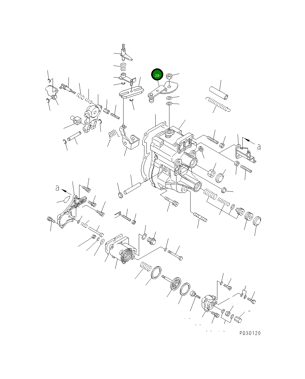 Рычаг DK159266-3920 Komatsu