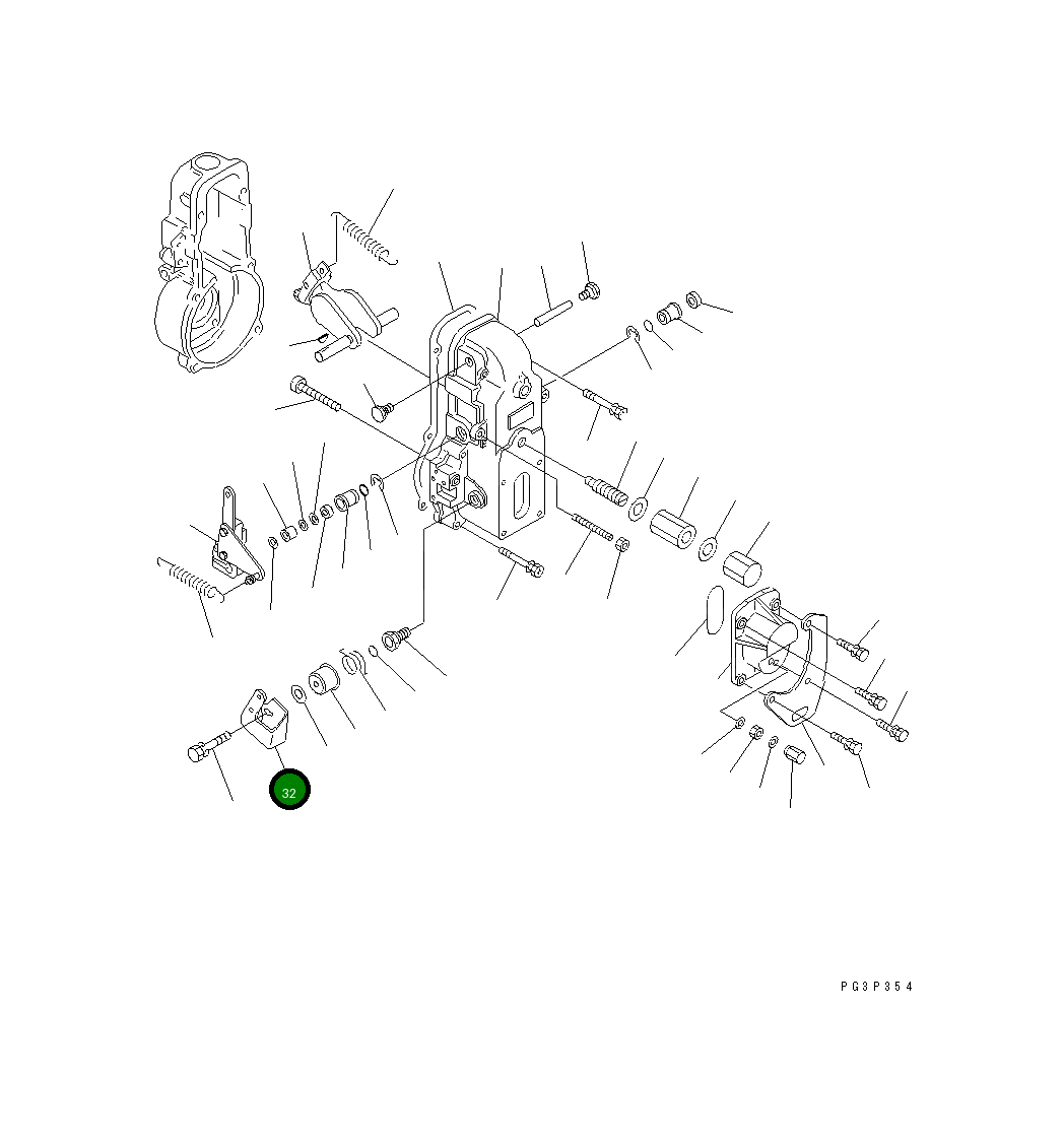 Рычаг DK154366-1100 Komatsu