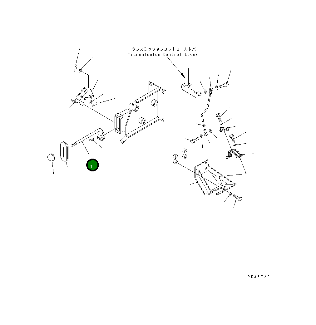 Рычаг 114-43-44340 Komatsu