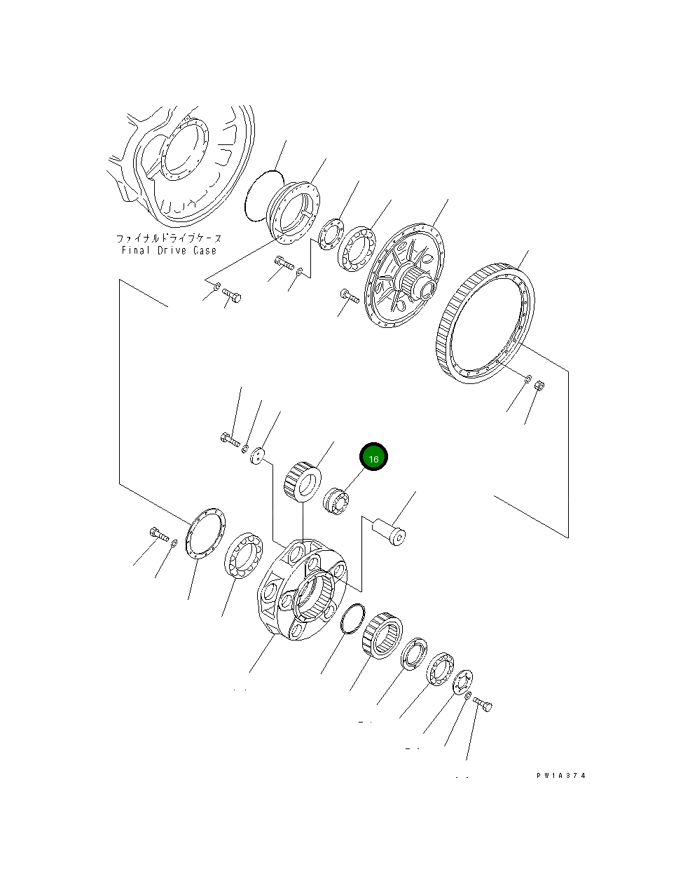 Подшипник 19M-09-11210 Komatsu