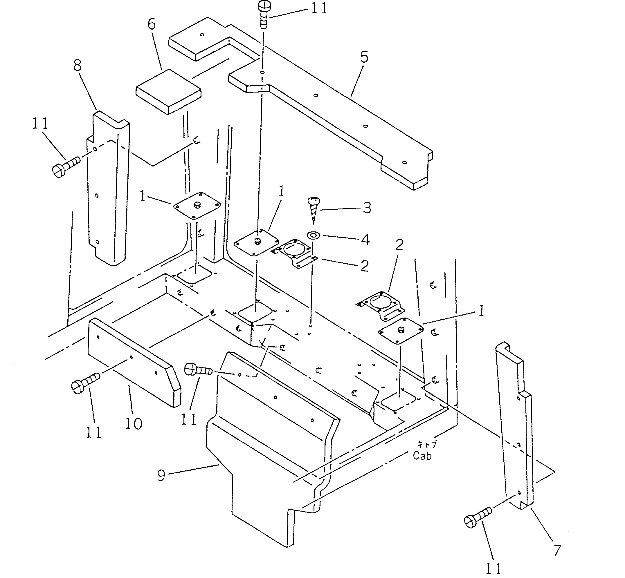 Крышка 195-Z79-2430 Komatsu