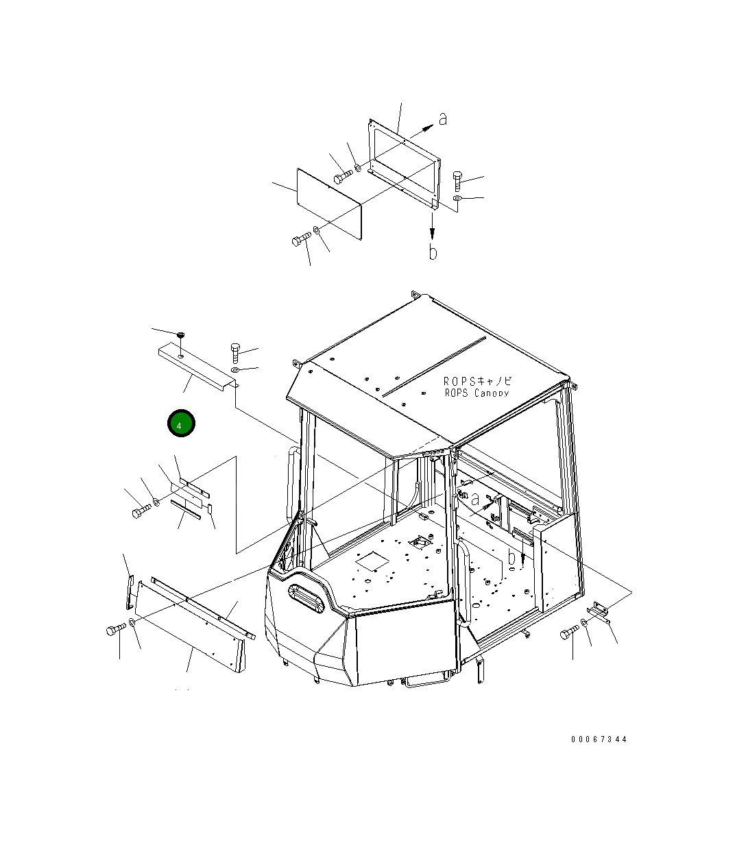 Крышка 418-54-42210  Komatsu