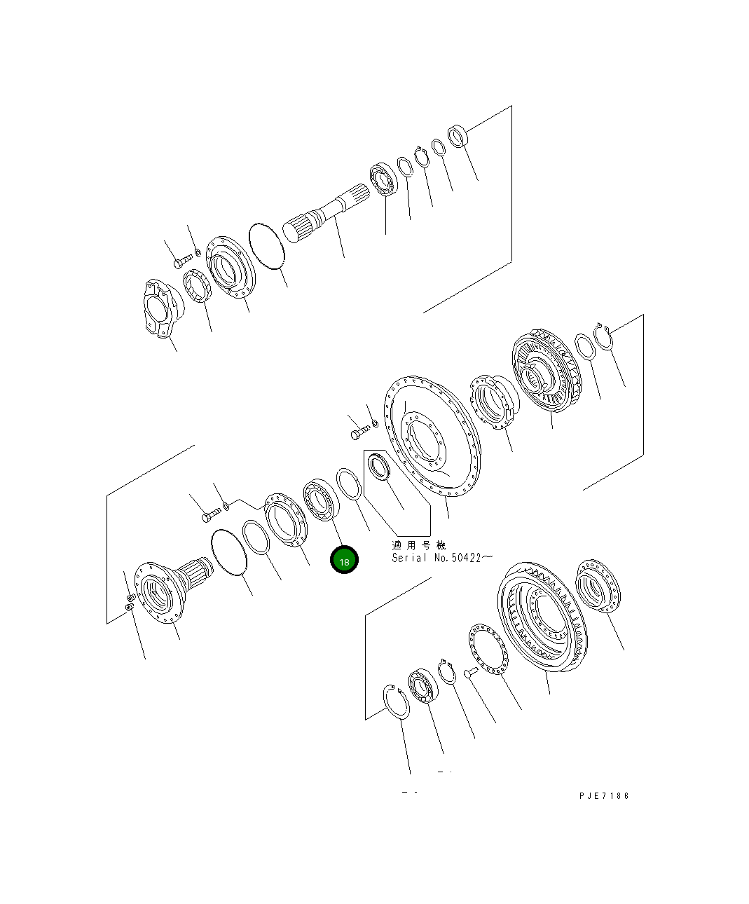 Подшипник 711-59-13350 Komatsu