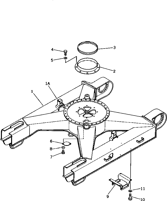 Крышка 21K-30-22120 Komatsu
