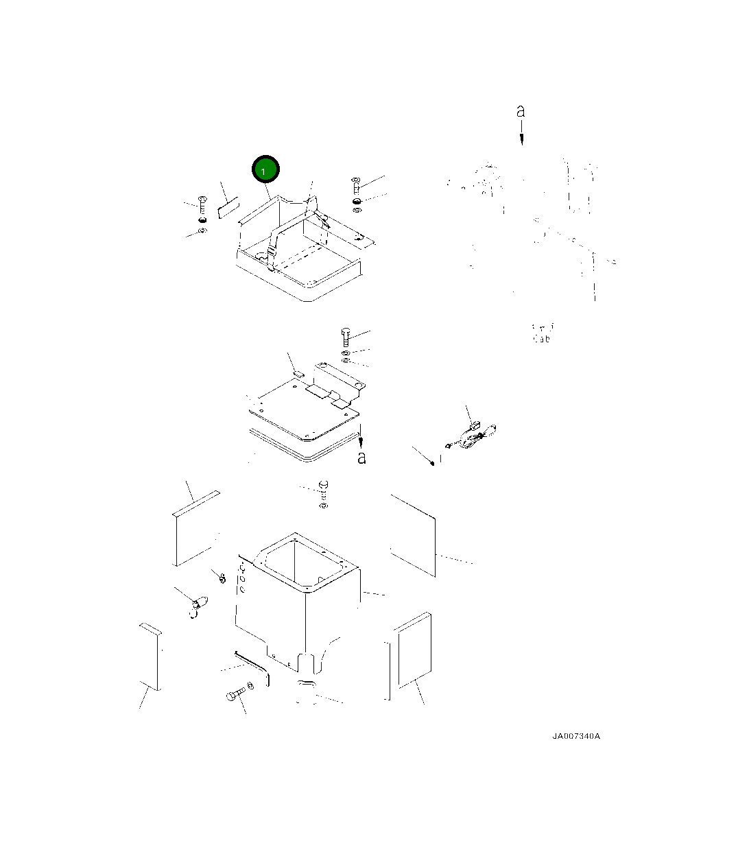 Крышка 423-54-53990  Komatsu